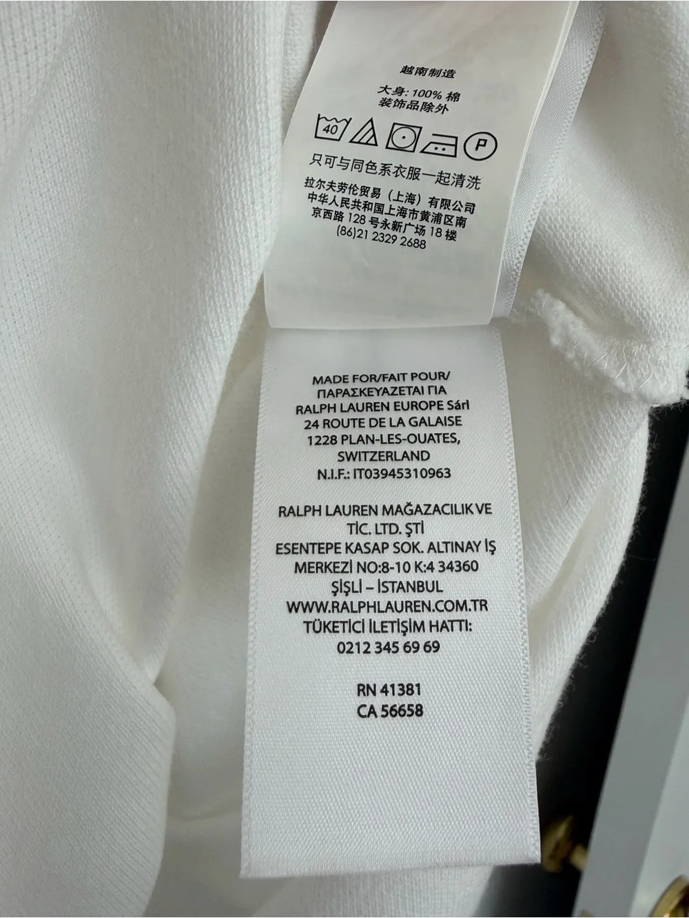 Polo Ralph Lauren White Pique Polo Shirt Men’s XL Classic Fit